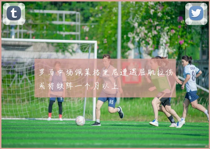 罗马中场佩莱格里尼遭遇屈肌拉伤或将缺阵一个月以上